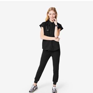 Figs - Black Zamora Joggers - MEDIUM TALL